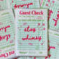 Stay Whimsy Guest Check Sticker
