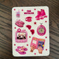 Pink Nostalgia Sticker Sheet | 4x6