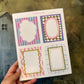 Decorative Frame Sticker Sheet