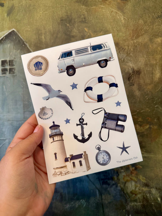 Coastal Summer Sticker Sheet