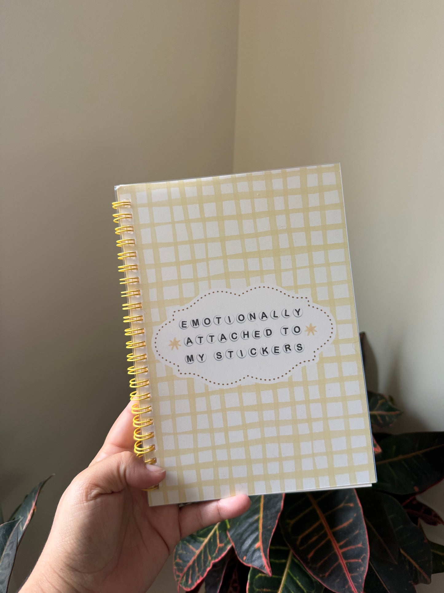 Emotionally Attached to My Stickers – Reusable A5 Sticker Book