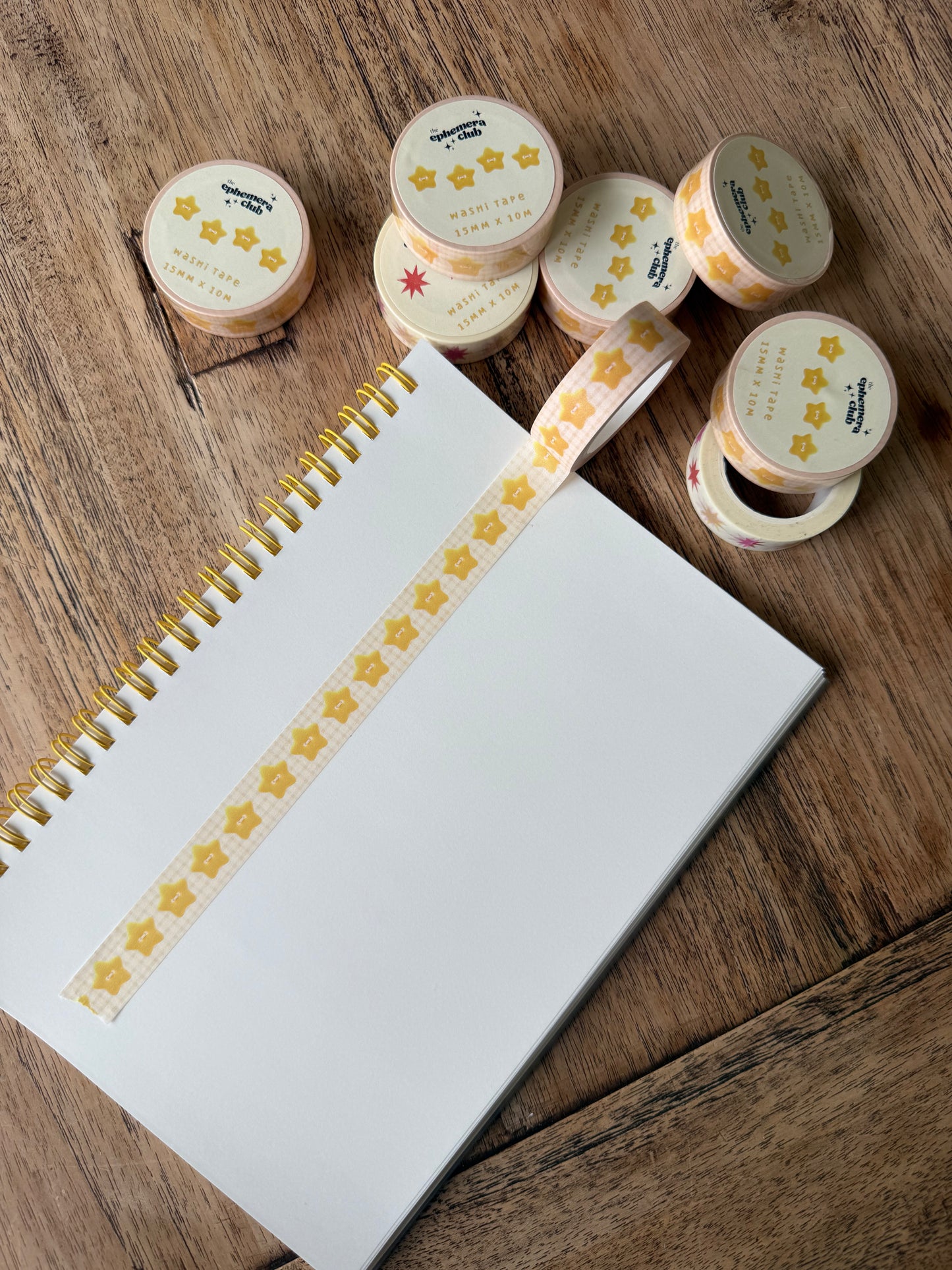 Yellow Stars Washi Tape