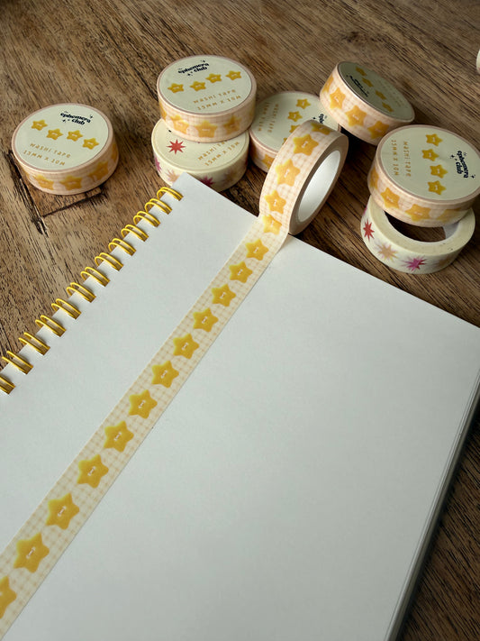 Yellow Stars Washi Tape