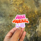 Junk Journal Club Die Cut Sticker