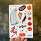 A Retro Halloween Sticker Sheet