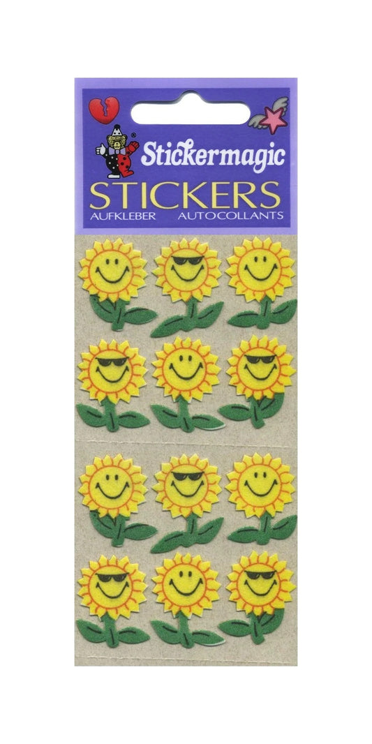 Sticker Magic UK - Furrie Smiley Sunflowers