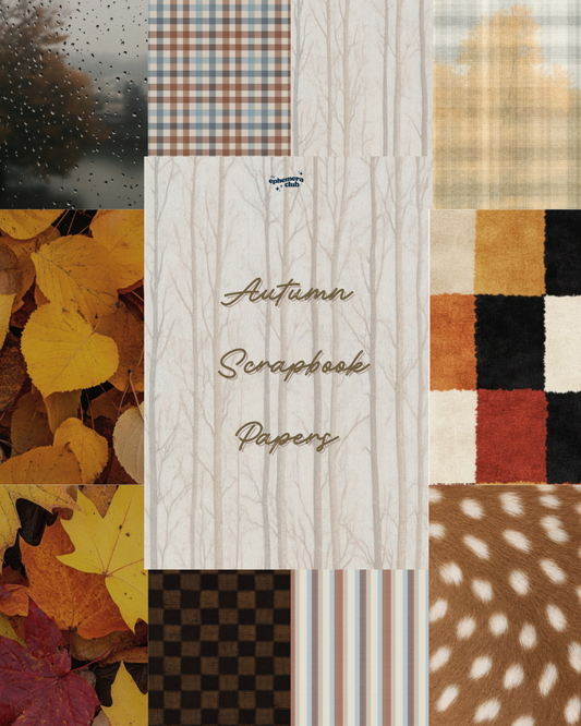A5 Autumn Scrapbook Papers
