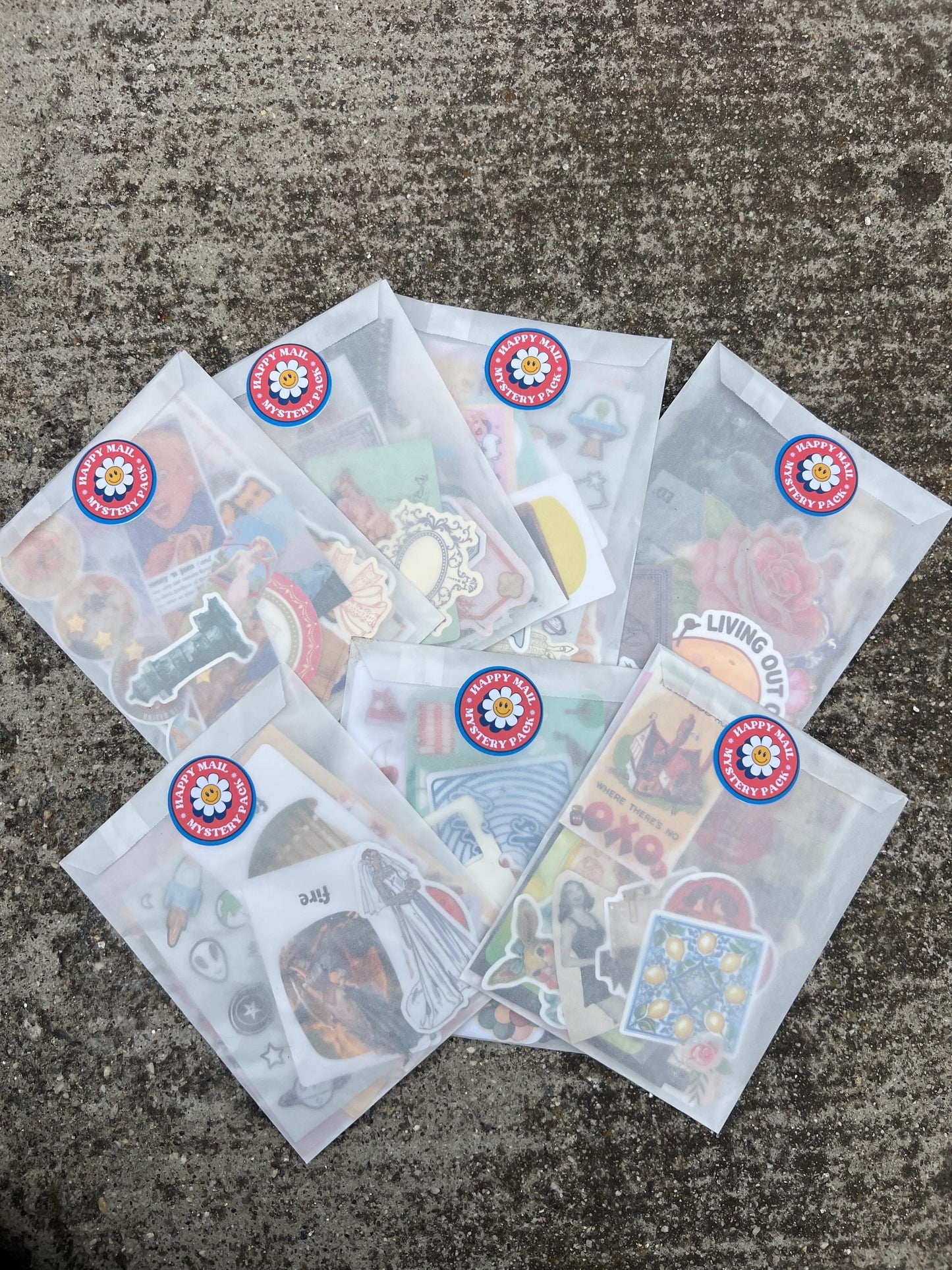 Mystery Bag- 35 pcs Stickers, Paper Scraps & More – Junk Journal Grab Bag