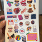 Retro Nostalgia n PNG, Y2K Sticker Sheet – Vol  3 n 4 - Vintage-Inspired Collage Stickers