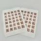 Scrabble Tile Alphabet Sticker Sheet – Vintage Wooden Letter Stickers