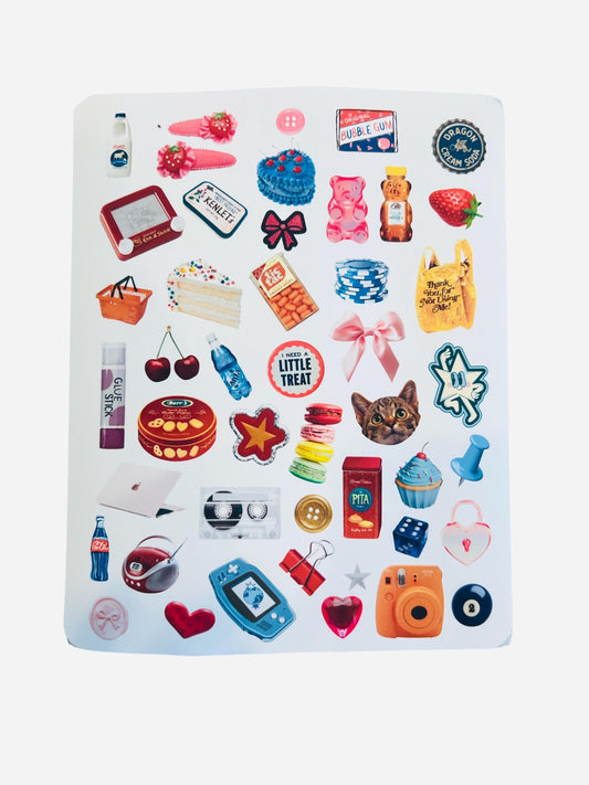 Vintage inspired- Aesthetic Stickers for Journaling & Crafts - Vol. 1 n 2 6x8