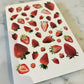 Strawberry Sticker Sheet – Realistic Fruit Stickers