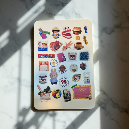 Retro Nostalgia n PNG, Y2K Sticker Sheet – Vol  3 n 4 - Vintage-Inspired Collage Stickers
