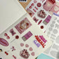 Sweetheart Cakecore Sticker Sheet – Pink Retro Candy Stickers