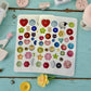 Many buttons Stickers - Mixed Media Buttons Sticker Sheet