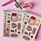 Sweetheart Cakecore Sticker Sheet – Pink Retro Candy Stickers