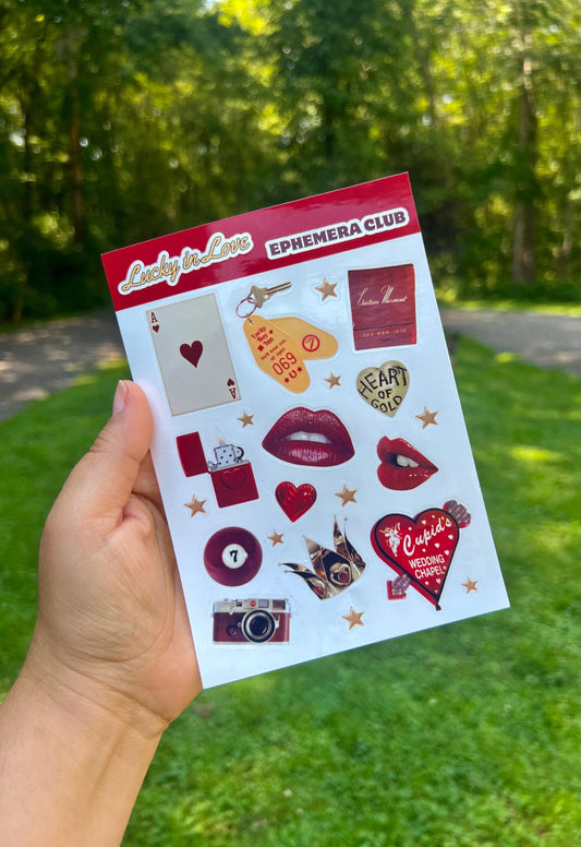 Lucky in Love  –  Red & Gold Stars