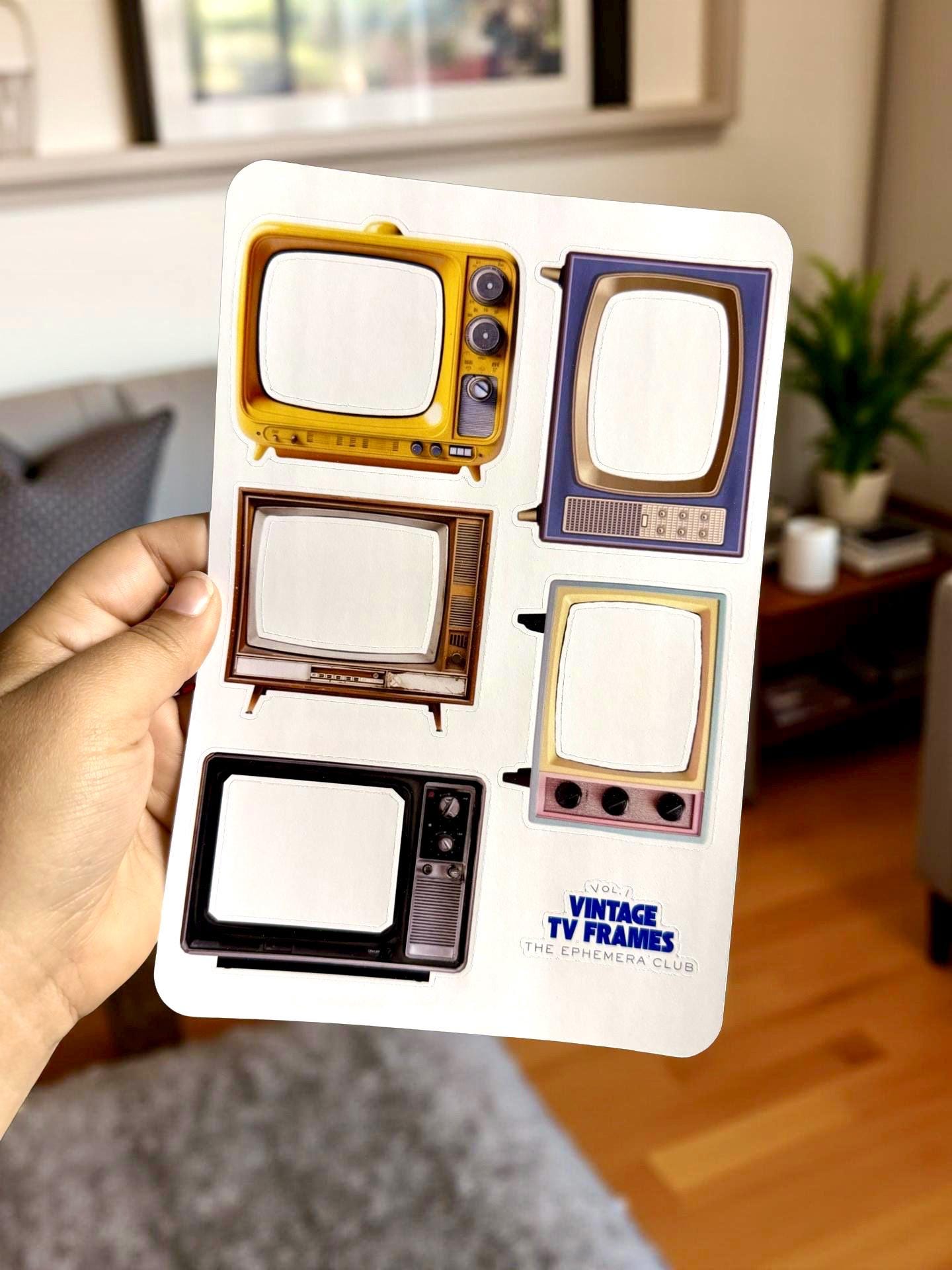 Y2K Camera & Vintage TV Frame Stickers