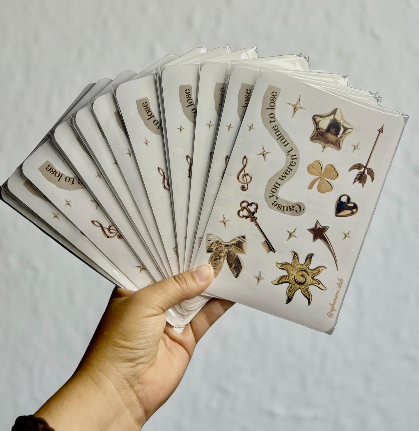Gold Aesthetic Sticker Sheet – Celestial Magic
