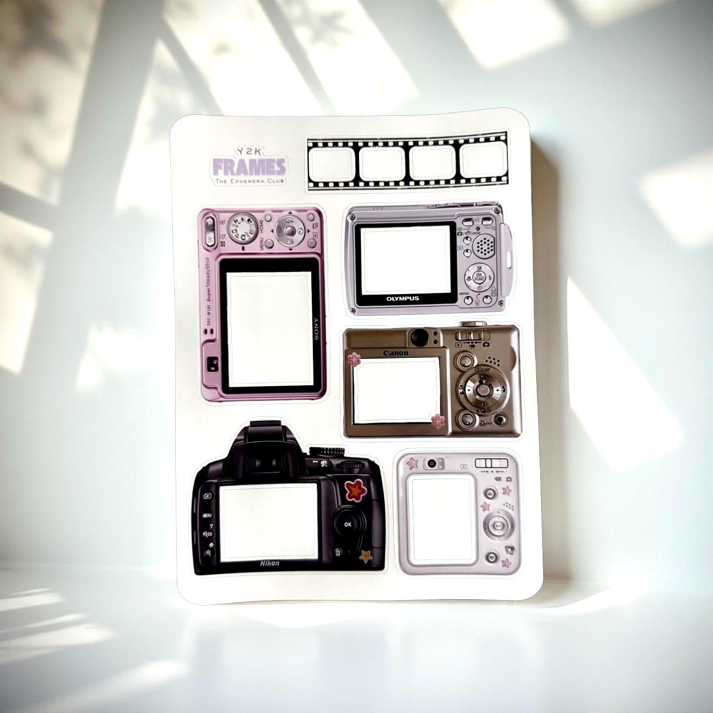 Y2K Camera & Vintage TV Frame Stickers
