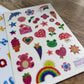 Glitter Y2K Sticker Sheet – Cute Retro Stickers