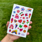 Glitter Y2K Sticker Sheet – Cute Retro Stickers