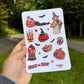 Vintage Halloween Sticker Sheet – Retro Trick or Treat