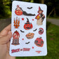Vintage Halloween Sticker Sheet – Retro Trick or Treat