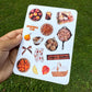 Fall Favorites Sticker Sheet – Cozy Autumn Stickers for Journaling, Scrapbooking & Planners