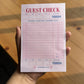 Guest Check Memo Pad – 4x6  Restaurant Order Pad, 50 Sheets