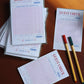 Guest Check Memo Pad – 4x6  Restaurant Order Pad, 50 Sheets