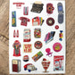 Retro Nostalgia Sticker Sheet • Vintage Throwback Stickers • 90s 2000s Ephemera • Scrapbooking & Journaling Stickers • Vol. 5