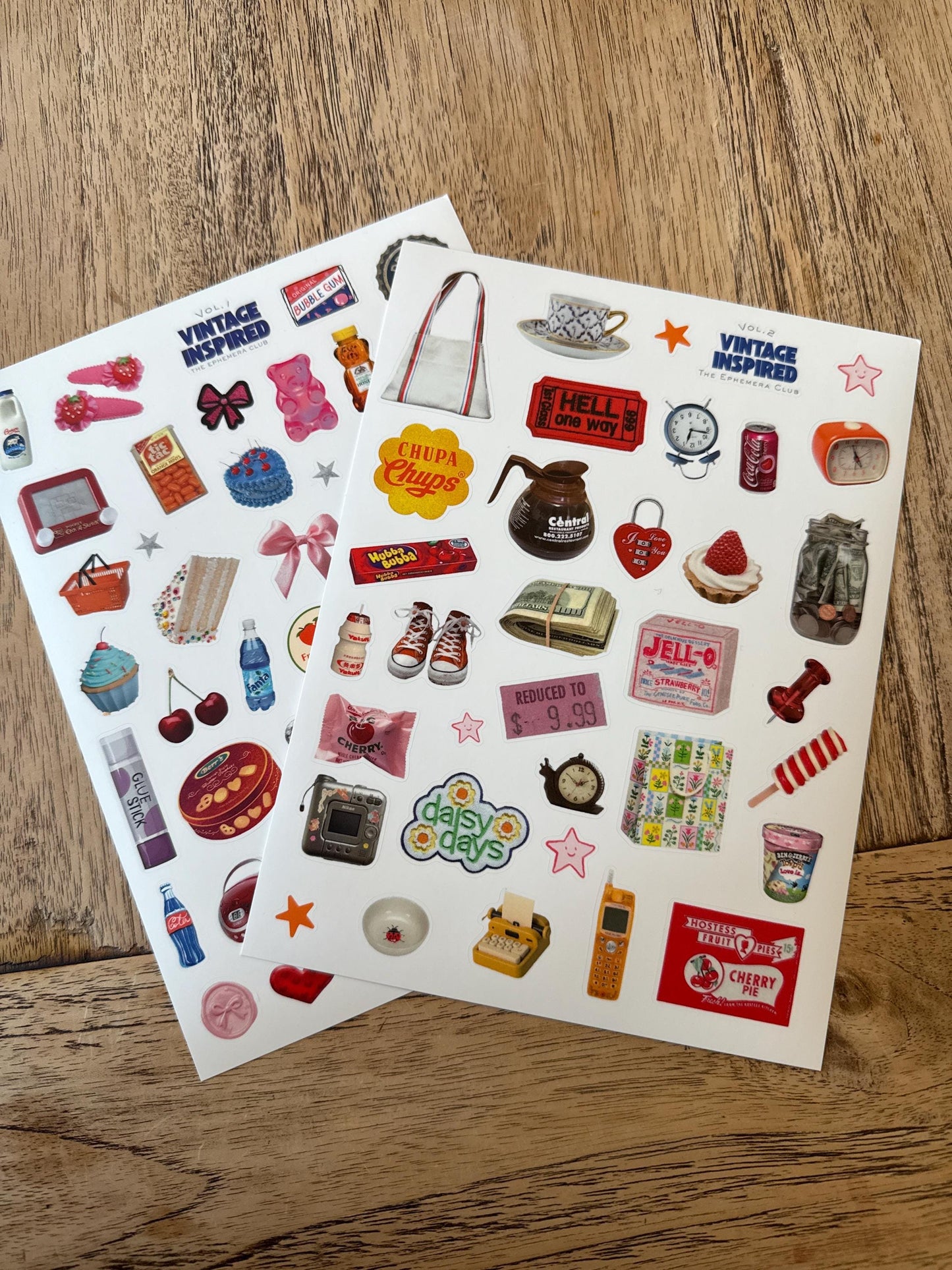 Vintage inspired- Aesthetic Stickers for Journaling & Crafts - Vol. 1 n 2 6x8