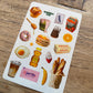 Breakfast Food Sticker Sheet