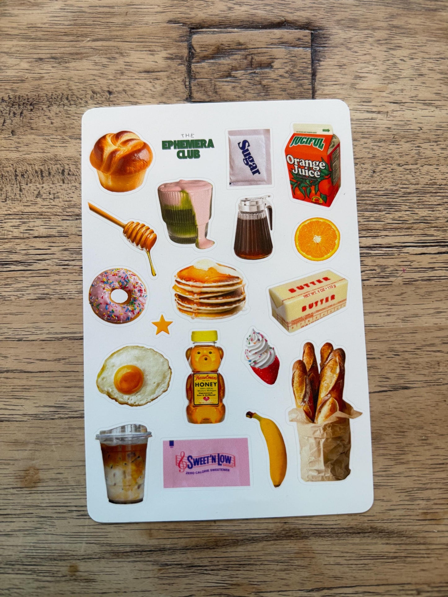 Breakfast Food Sticker Sheet