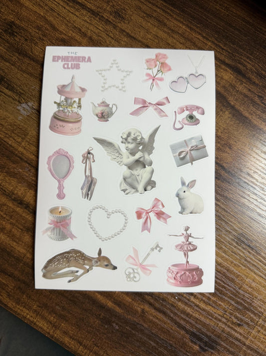Pink Coquette Sticker Sheet