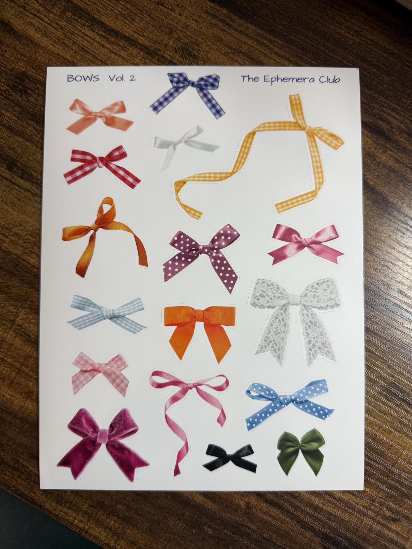 Bow Sticker Sheet
