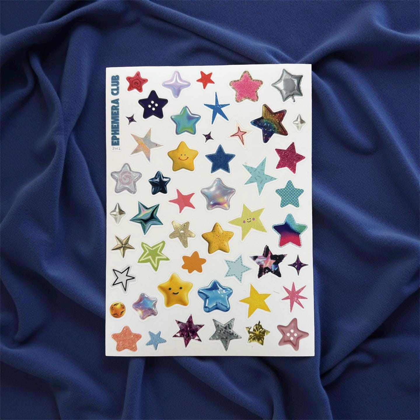 Stars do you like dem? | Vol. 2 | Star Stickers | Mixed Media Star Sticker Sheet | Scrapbook, Journal, Planner | 5x7