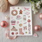 Pink Christmas Sticker Sheet