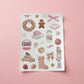 Pink Christmas Sticker Sheet