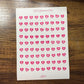 Alphabet Heart Letter Stickers