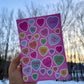 Valentine Candy Heart Stickers | Glitter PVC Sheet, Junk Journal