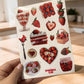 Strawberry Aesthetic Sticker Sheet