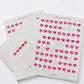 Alphabet Heart Letter Stickers