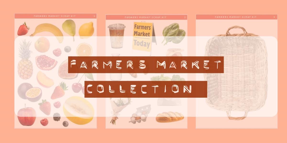 Farmers Market Junk Journal Kit