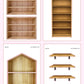 Wooden Shelf Stickers | 5x7
