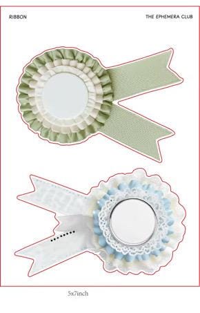 Ribbon Label Sticker Sheet