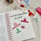 Cute Office Supplies PET Tape | Clipboard & Binder Clip Sticker Roll | Stationery PET Tape | Junk Journal Supplies