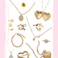 Gold Jewelry Sticker Sheet