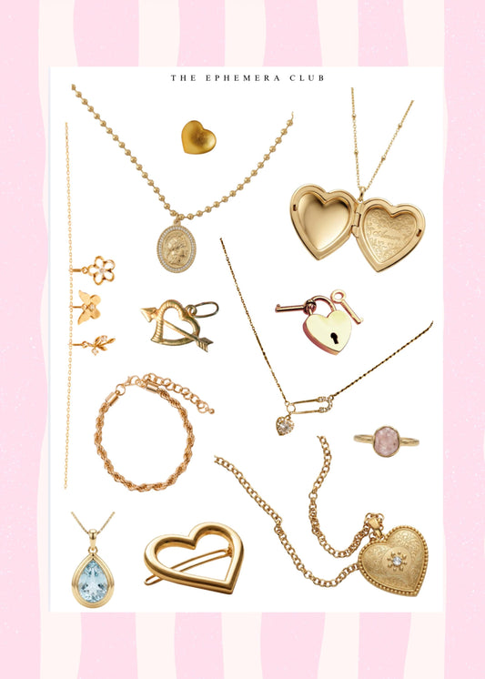 Gold Jewelry Sticker Sheet